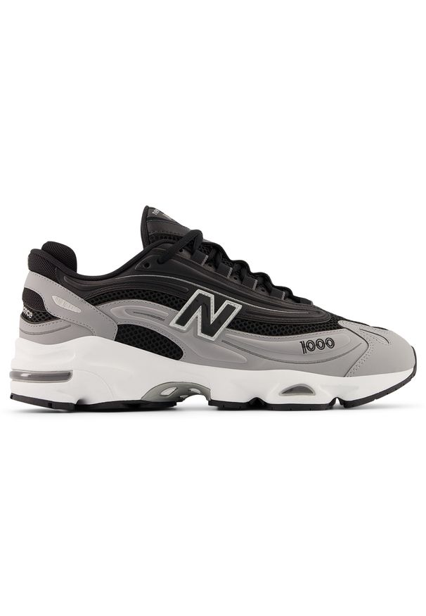 Buty unisex New Balance M1000A – szare. Kolor: szary. Materiał: skóra, materiał. Szerokość cholewki: normalna