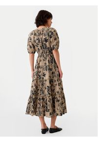 GAP - Gap Sukienka codzienna 517740 Khaki Regular Fit. Okazja: na co dzień. Kolor: brązowy. Materiał: bawełna. Typ sukienki: proste. Styl: casual #7