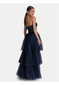 Hey Kyla Sukienka wieczorowa 5AI073HK Granatowy Regular Fit. Kolor: niebieski. Materiał: syntetyk. Styl: wizytowy #6