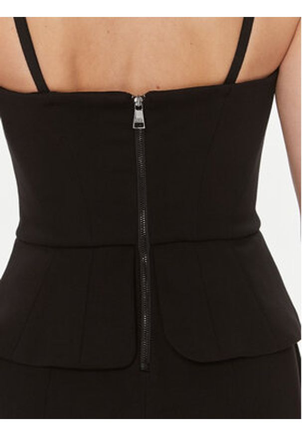 Karl Lagerfeld - KARL LAGERFELD Kombinezon 240W1311 Czarny Regular Fit. Kolor: czarny. Materiał: wiskoza, syntetyk