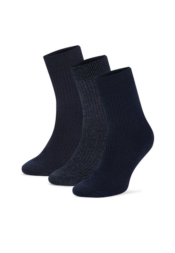 Gino Rossi Zestaw 3 par wysokich skarpet męskich 3MB-003-AW24 (3-pack) Kolorowy. Materiał: bawełna. Wzór: kolorowy