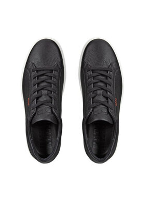 ecco - ECCO Sneakersy Soft 60 M 58240401001 Czarny. Kolor: czarny. Materiał: skóra