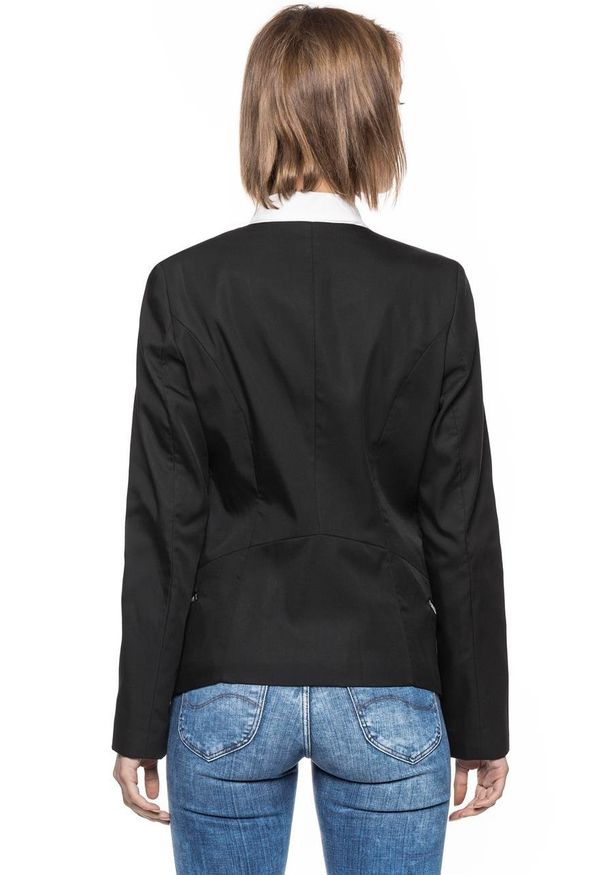Tom Tailor - DAMSKA MARYNARKA TOM TAILOR MODERN BLAZER WITH OPEN FRONT 3922039.00.75 COL. 2999. Materiał: lyocell, włókno, materiał, bawełna. Styl: klasyczny, elegancki