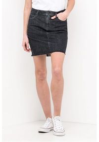 Lee - LEE Skirt AV DAMSKA SPÓDNICA JEANSOWA BLACK STONE L38JRGAV. Materiał: jeans