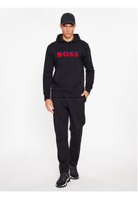 BOSS - Boss Bluza Seeger 99 50499560 Czarny Regular Fit. Kolor: czarny. Materiał: bawełna