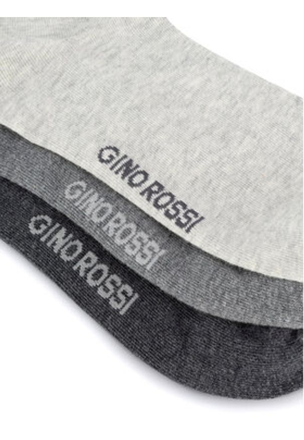 Gino Rossi Zestaw 3 par wysokich skarpet męskich 3MB-002-AW24 (3-pack) Kolorowy. Materiał: bawełna. Wzór: kolorowy