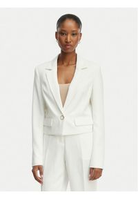 Guess Marynarka W6GN03 W1742 Biały Regular Fit. Kolor: biały. Materiał: syntetyk #1