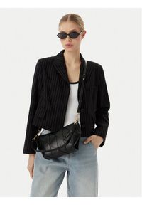 Calvin Klein Torebka Woven LV04F3546G Czarny. Kolor: czarny. Materiał: skórzane #1