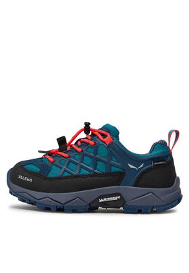 Salewa Trekkingi Jr Wildfire Wp 64009-8641 Niebieski. Kolor: niebieski. Materiał: materiał. Sport: turystyka piesza