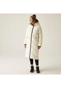 Regatta - Płaszcz damski zimowy ocieplany Ujeane. Kolor: biały. Materiał: puch, syntetyk. Sezon: zima. Sport: turystyka piesza #1