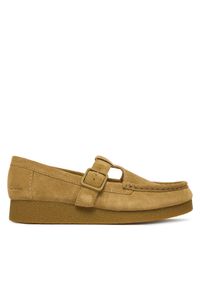 Clarks Półbuty WallabeeEVOBar 26183152 Brązowy. Kolor: brązowy. Materiał: zamsz, skóra
