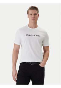 Calvin Klein T-Shirt LV04LF809G Biały Regular Fit. Kolor: biały. Materiał: bawełna #1