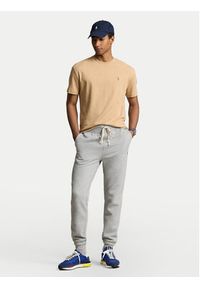 Polo Ralph Lauren T-Shirt 710740727072 Beżowy Slim Fit. Typ kołnierza: polo. Kolor: beżowy. Materiał: bawełna #4