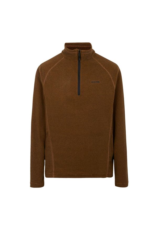 Regatta - Męski Polar Z Suwakiem Montes. Kolor: czarny, pomarańczowy, wielokolorowy. Materiał: polar. Styl: sportowy