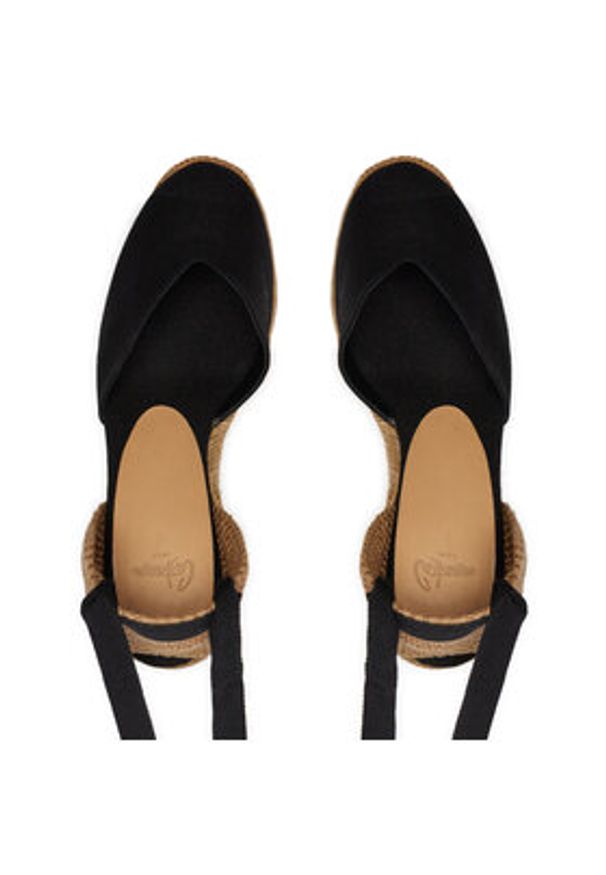 Castañer Espadryle Chiara T/8Ed/001 021458 Czarny. Kolor: czarny. Materiał: materiał