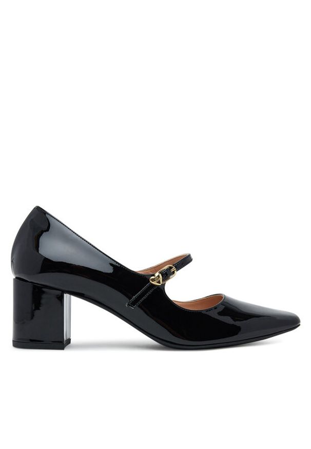 Love Moschino - LOVE MOSCHINO Czółenka JA10385G1NIH000035 Czarny. Kolor: czarny. Materiał: lakier, skóra