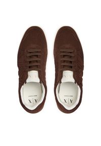 Armani Exchange Sneakersy XW002794 AF19687 U6018 Brązowy. Kolor: brązowy. Materiał: skóra, zamsz #5