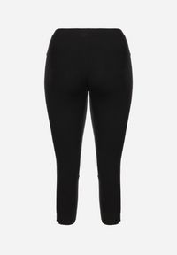 Born2be - Czarne Spodnie Skinny z Gumką w Talii z Wyższym Stanem Leratella. Stan: podwyższony. Kolor: czarny. Materiał: tkanina #3