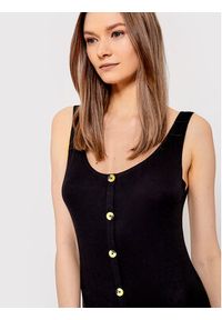 Brave Soul Sukienka codzienna LDRJ-36EMILY Czarny Slim Fit. Okazja: na co dzień. Kolor: czarny. Materiał: wiskoza. Typ sukienki: proste. Styl: casual #3