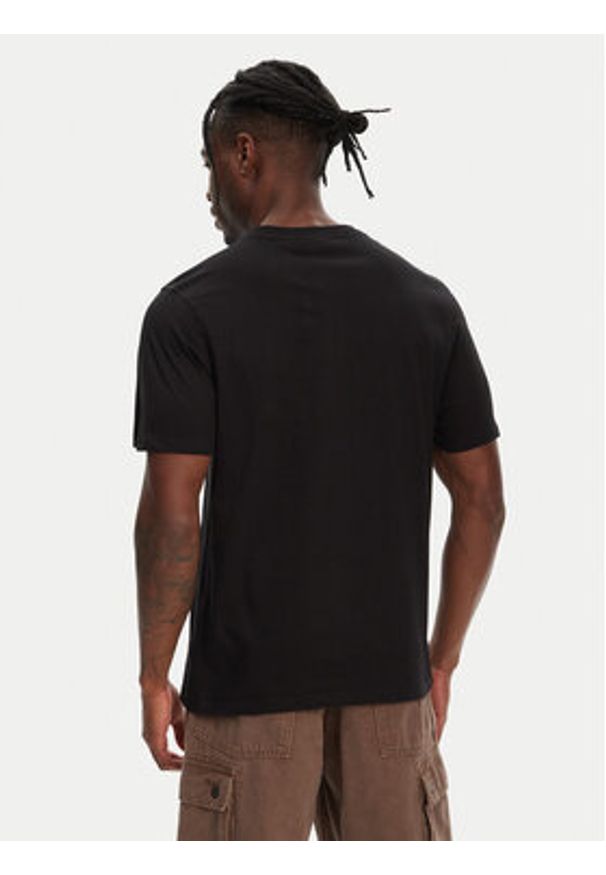 Hunter T-Shirt Tavish HARM0082251 Czarny Regular Fit. Kolor: czarny. Materiał: bawełna