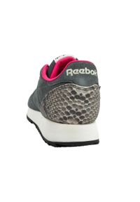 Reebok - Damskie/Trenery Classic Ripple Snakeskin Ze Skóry Ekologicznej. Kolor: różowy. Materiał: skóra ekologiczna