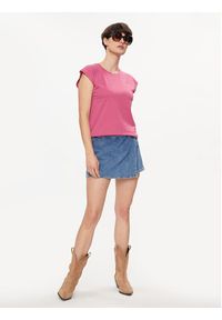 Pepe Jeans T-Shirt Lory PL505853 Różowy Regular Fit. Kolor: różowy. Materiał: bawełna #5