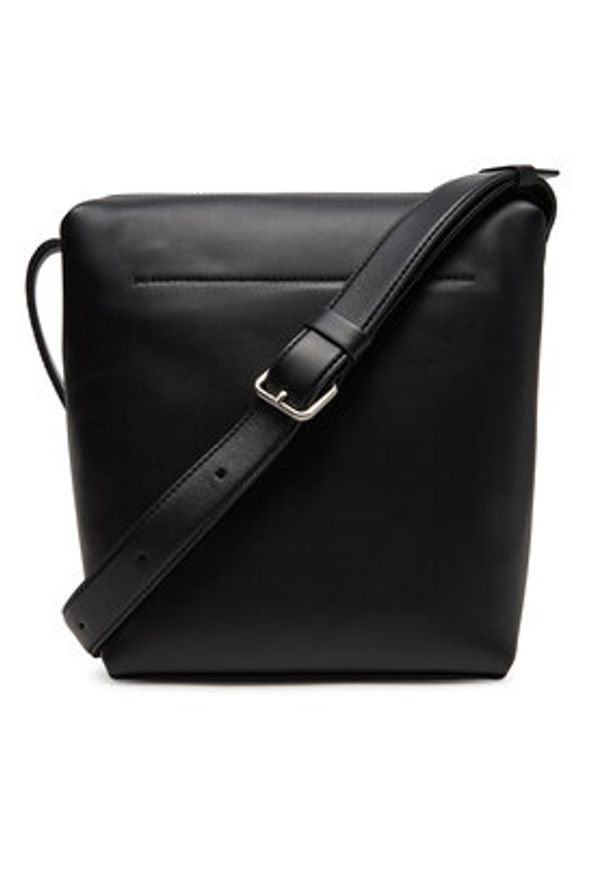 Calvin Klein Saszetka Ck Premium Leather Hobo Mini K50K512968 Czarny. Kolor: czarny. Materiał: skóra