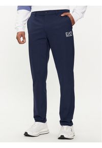 EA7 Emporio Armani Spodnie materiałowe 3DPP01 PNFRZ 1554 Granatowy Regular Fit. Kolor: niebieski. Materiał: syntetyk