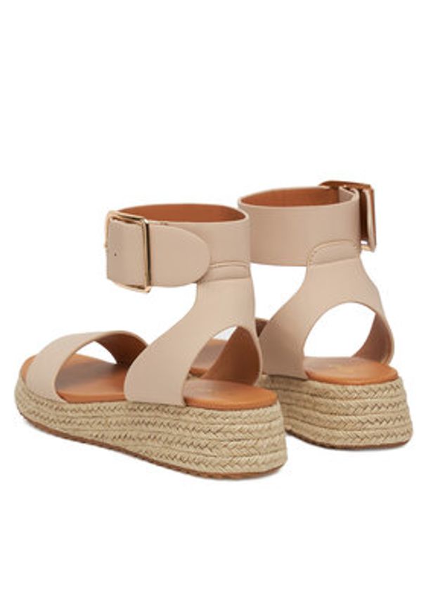 DeeZee Espadryle QS276-1 Beżowy. Kolor: beżowy. Materiał: syntetyk, materiał