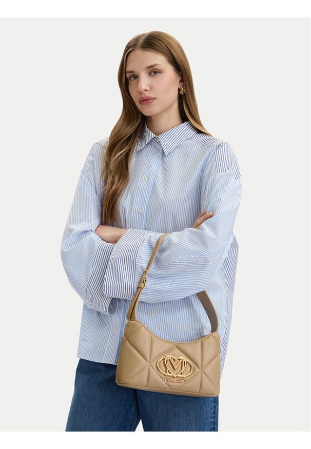 Love Moschino - LOVE MOSCHINO Torebka JC4258PP0OLC0209 Beżowy. Kolor: beżowy. Materiał: skórzane