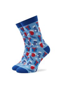 Rainbow Socks Zestaw 3 par wysokich skarpet unisex Xmas Balls Niebieski. Kolor: niebieski. Materiał: materiał, bawełna