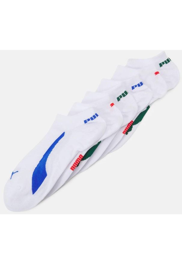 ZEAGLE - Białe Skarpetki Puma do Sneakersów - Zestaw 6 Par, Rozmiar 43-46. Kolor: biały. Materiał: elastan, poliamid, bawełna. Sport: turystyka piesza