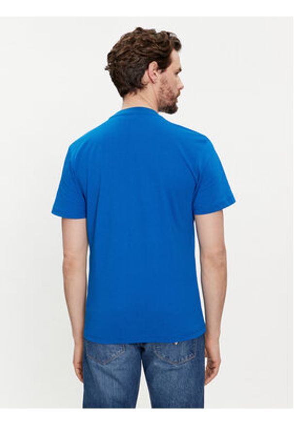 Napapijri T-Shirt Iaato NP0A4HFZ Niebieski Regular Fit. Kolor: niebieski. Materiał: bawełna