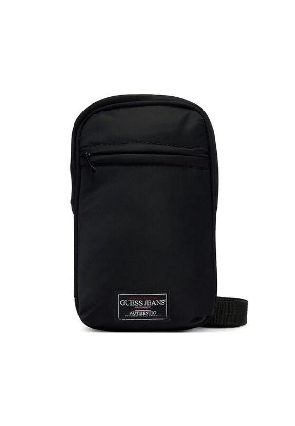 Guess Jeans Saszetka M6RZ01 WK512 Czarny. Kolor: czarny. Materiał: materiał
