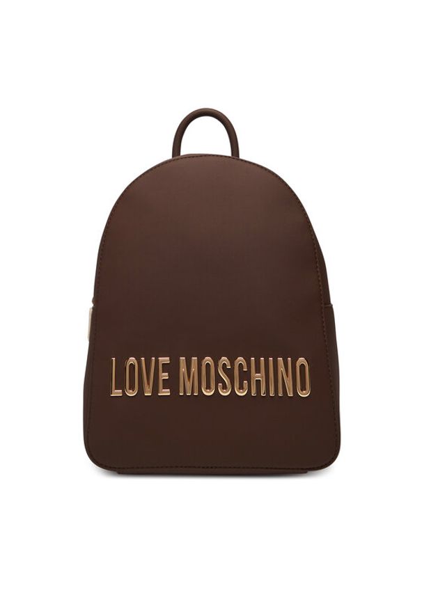Love Moschino - LOVE MOSCHINO Plecak JC4193PP1NKD0301 Brązowy. Kolor: brązowy. Materiał: skóra