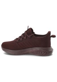 Big-Star - Sneakersy damskie Big Star, cholewka z materiału tekstylnego o oddychającej strukturze, bordowe, UU274053. Okazja: na co dzień. Zapięcie: sznurówki. Kolor: czerwony. Materiał: materiał. Szerokość cholewki: normalna #8
