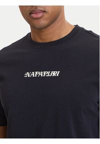 Napapijri T-Shirt S-Flint NP0A4FZZ Czarny Regular Fit. Kolor: czarny. Materiał: bawełna #5