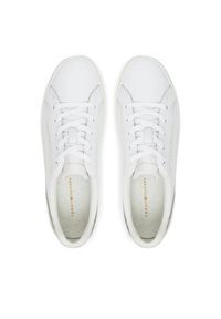 TOMMY HILFIGER - Tommy Hilfiger Sneakersy Essential Vulc Sneaker FW0FW08757 Biały. Kolor: biały. Materiał: skóra #3