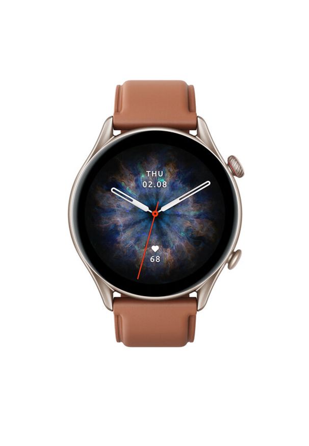 AMAZFIT - Amazfit Smartwatch Gtr 3 Pro A2040 Brązowy. Rodzaj zegarka: smartwatch. Kolor: brązowy