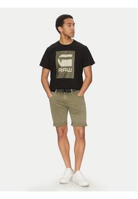 G-Star RAW - G-Star Raw T-Shirt Burger Box Rain D26478-C336 Czarny Regular Fit. Kolor: czarny. Materiał: bawełna #2