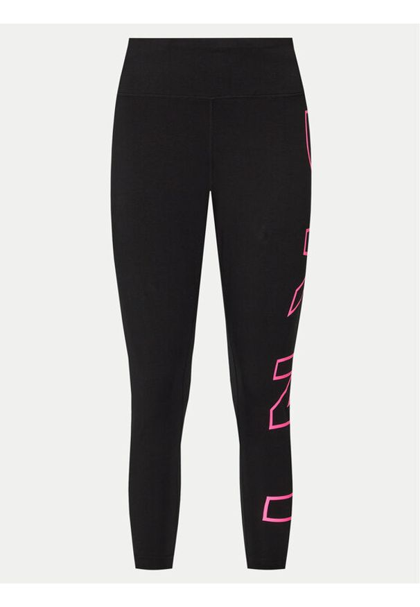 DKNY Sport Legginsy DPPP1960 Czarny Slim Fit. Kolor: czarny. Materiał: bawełna. Styl: sportowy