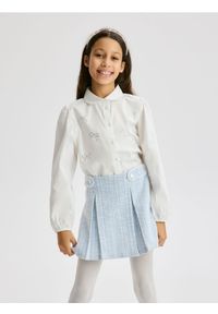 Reserved - Koszula z cyrkoniami - złamana biel. Materiał: bawełna #1