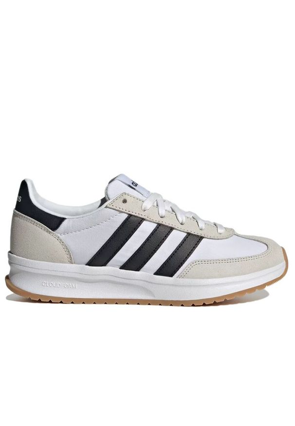 Adidas - Buty damskie adidas Run 70S IH8594 - białe. Kolor: biały. Materiał: guma, zamsz. Szerokość cholewki: normalna. Sport: bieganie