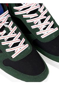 Gas Sneakersy "Darmah LTX" | GAM224135 | Darmah LTX | Mężczyzna | Zielony. Kolor: zielony. Materiał: skóra ekologiczna. Wzór: aplikacja
