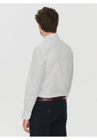 PAKO LORENTE – Biała męska koszula w niebieski mikrowzór P24SF-1X-018-B-S - Pako Lorente. Okazja: na co dzień. Kolor: biały, niebieski, wielokolorowy. Materiał: elastan, jeans. Styl: casual #8
