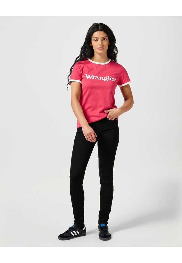 Wrangler - DAMSKIE SPODNIE WRANGLER HIGH SKINNY NOIR 112355388