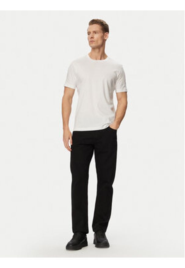 BOSS T-Shirt TS_PS Spirit70 Car 50561856 Biały Regular Fit. Kolor: biały. Materiał: bawełna