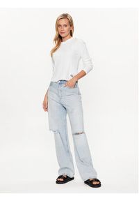 Calvin Klein Jeans Bluzka J20J221596 Biały Slim Fit. Kolor: biały. Materiał: bawełna #4