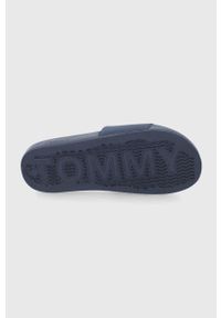 Tommy Jeans Klapki męskie kolor granatowy. Kolor: niebieski. Materiał: materiał, guma. Obcas: na obcasie. Wysokość obcasa: niski #3