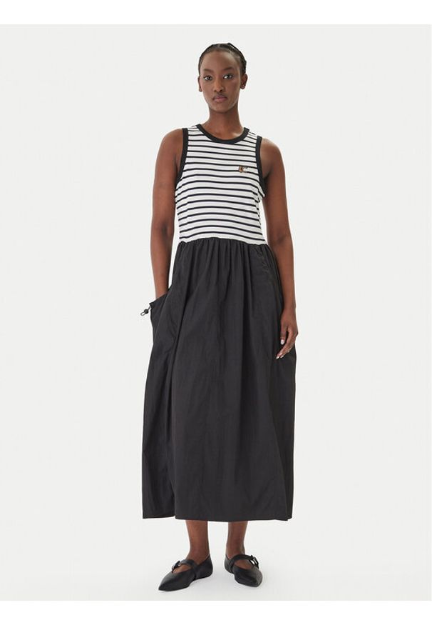 LOLA CASADEMUNT Sukienka codzienna LS2616151 Czarny Regular Fit. Okazja: na co dzień. Kolor: czarny. Materiał: syntetyk. Typ sukienki: proste. Styl: casual